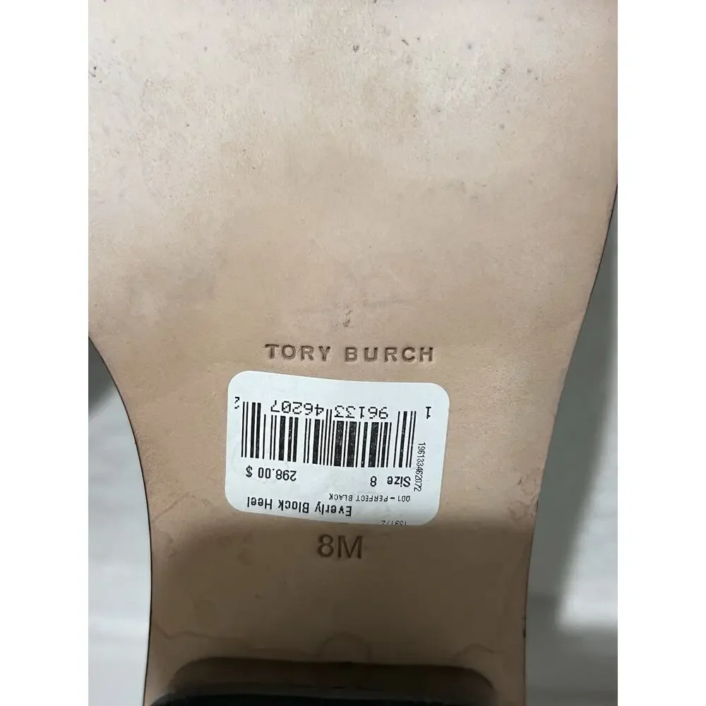 Tory Burch Black and Gold Heels - Picture 6 of 8